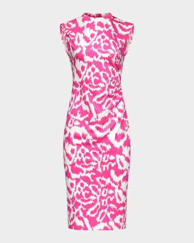 Diane von Furstenberg Darrius Abstract-Print Bodycon Dress