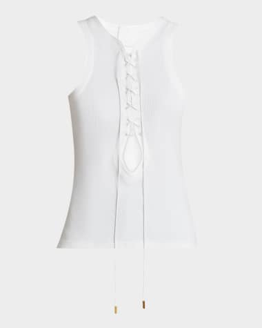 Givenchy Lace-Up Tank Top