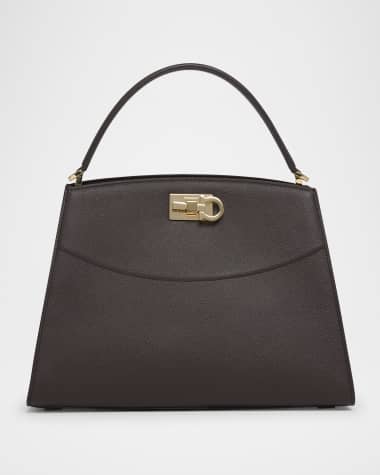 Ferragamo The New Studio Box Leather Top-Handle Bag