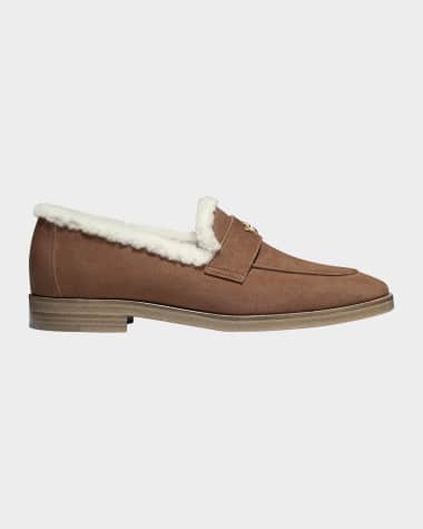 fur lined dress shoes Men's Leather Shoes Snow Faux Fur Lined Soft Non-slip Comfort Loafers  Slip-on 47