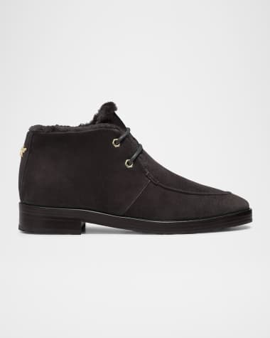 Bougeotte Aspen Suede Shearling-Lined Winter Boots