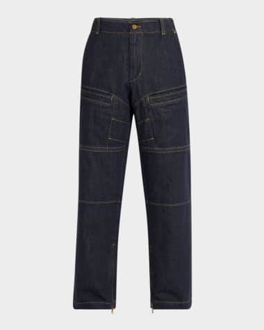 【関税＆送料込み】Moncler Straight Jeans Moncler straight-leg Jeans | Blue | FARFETCH IN