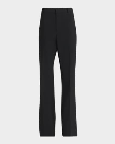 Bottega Veneta High-Rise Light Travel Wool Flare Trousers