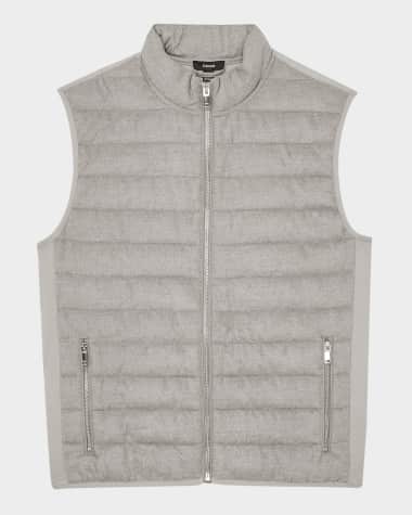 Reiss Men's Field Brushed Jersey Quilted Gilet