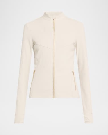 Blanc Noir Directional Rib Jacket