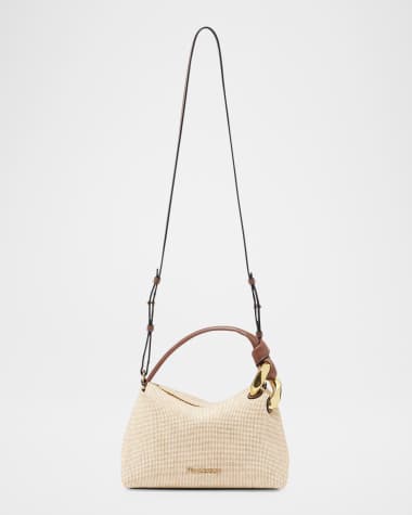 JW Anderson The Corner Small Textured Canvas Crossbody Bag
