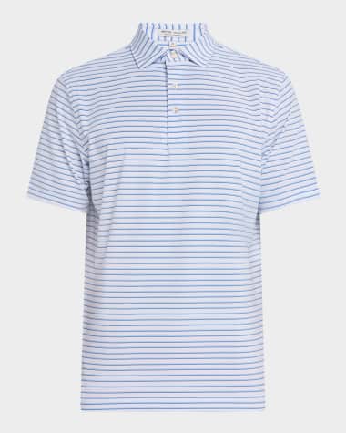Peter Millar Men's Dunnes Stripe Performance Jersey Polo Shirt