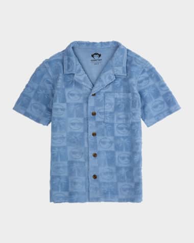 Appaman Boy's Resort Mixed Patterned Shirt, Size 2-10