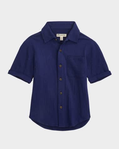 Appaman Boy's Beach Button Down Shirt, Size 2-10