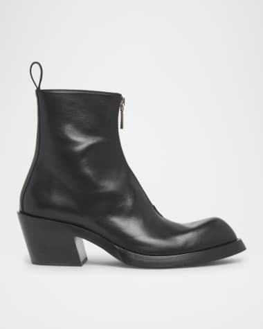 McQueen Men's Sparrow Leather Cuban Boots
