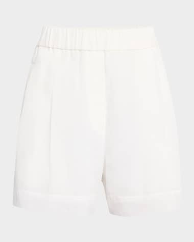 Brunello Cucinelli Pull-Up Cotton Gauze Shorts