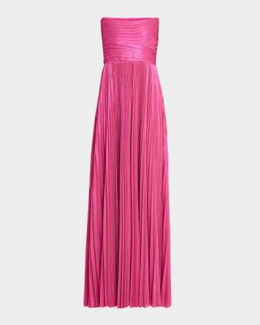 Retrofete Sevyn Strapless Metallic Dress
