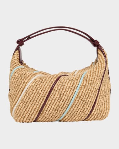 Bottega Veneta Wallace Mini Striped Shoulder Bag