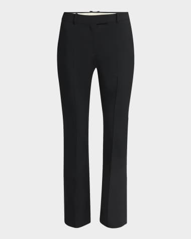 McQueen Tailored Cropped Wool Trousers