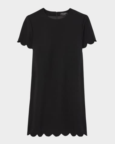 kate spade new york scalloped mini shift dress