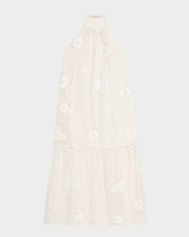 Marie Oliver Adley Eyelet-Embroidered Cotton Maxi Dress