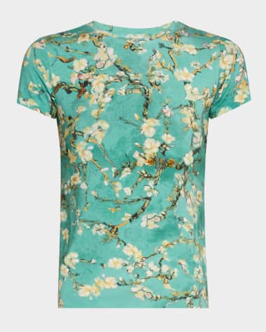 L'Agence Ressi Short-Sleeve Cherry Blossom Tee