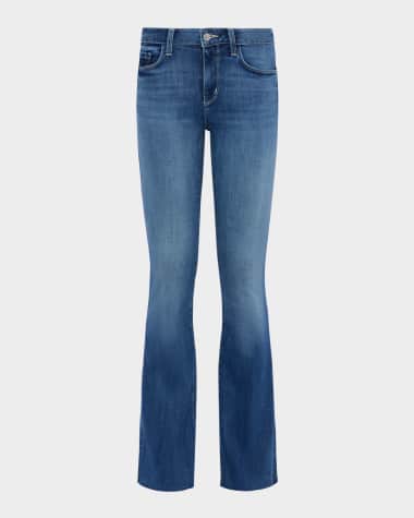 L'Agence Sneeki Low-Rise Sneaker Straight Jeans