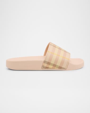Burberry Furley Check Slide Sandals