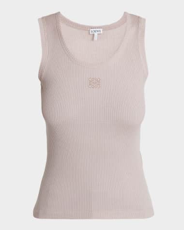 Loewe Anagram Logo Ribbed Tank Top