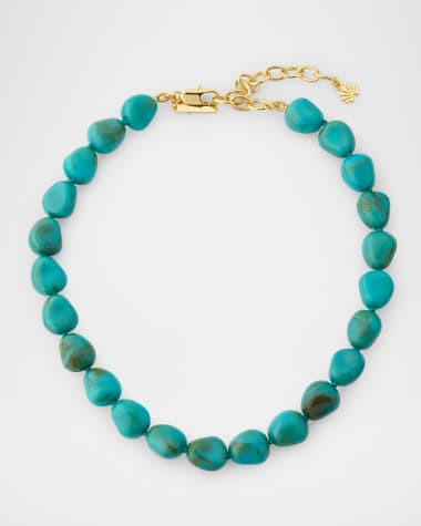 Lele Sadoughi Baroque Turquoise Collar Necklace