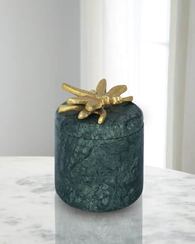 Worlds Away Darner Marble Container