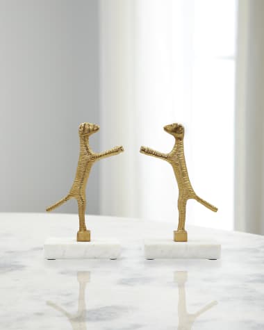 Worlds Away Pair of Dog Bookends