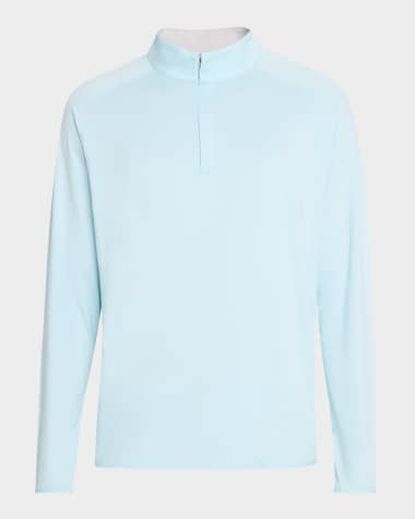 Peter Millar Men's Stealth Performance Quarter-Zip Sweater