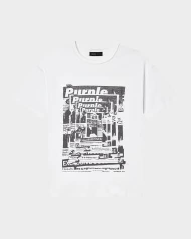 PURPLE Men's Graphic Jersey T-Shirt