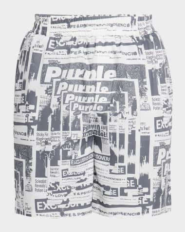 PURPLE Men's Lyocell Pull-On Shorts