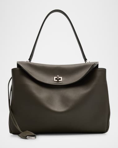 Balenciaga Rodeo Medium Leather Shoulder Bag