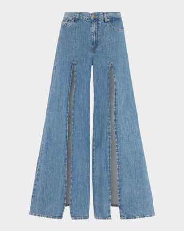 7 for all mankind Willow Wide-Leg Split Pants