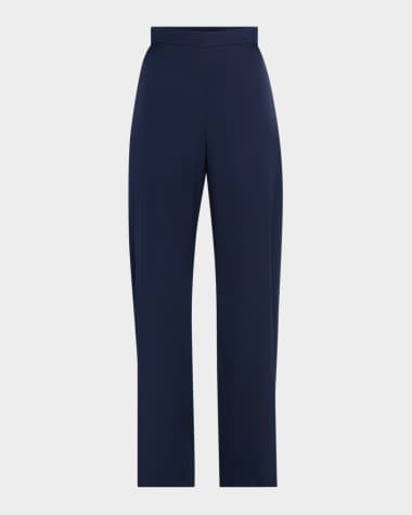 Ungaro Wide-Leg Stretch Georgette Pants