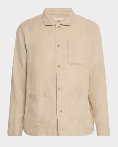 Onia Men's Linen Overshirt