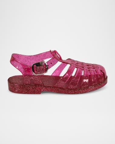 Konges Slojd Girl's Nea Glitter Jelly Sandals, Baby/Toddlers/Kids