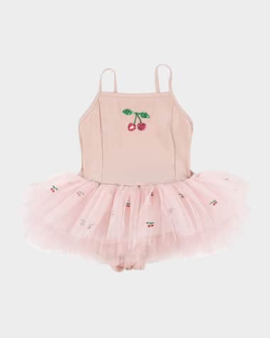 Konges Slojd Girl's Marina Cherry-Print Tutu Dress, Size 9M-6