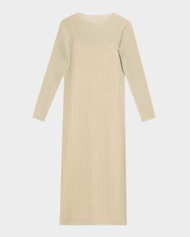 Vince Long-Sleeve Ribbed Midi Dress