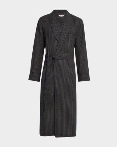 Derek Rose Men's Nelson Cotton Bath Robe