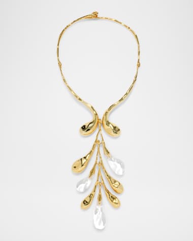 Alexis Bittar Liquid Lucite Sapling Collar Necklace
