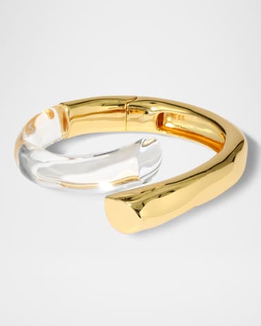 Alexis Bittar Liquid Lucite Bypass Hinge Bracelet