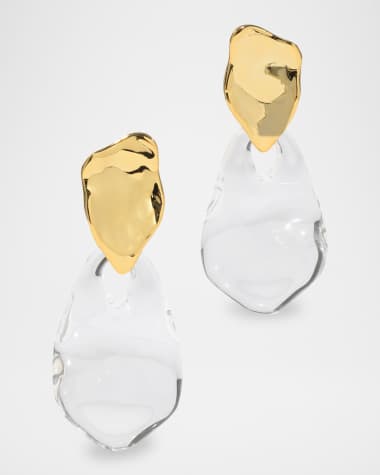 Alexis Bittar Liquid Lucite Wafer Earrings