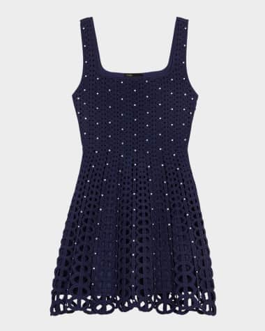 Maje Russelqueen Embellished Knit Mini Dress