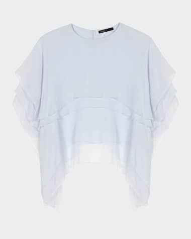 Maje Licapa Tiered Ruffle Blouse