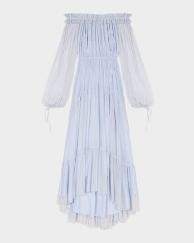 Maje Risata Chiffon Midi Dress