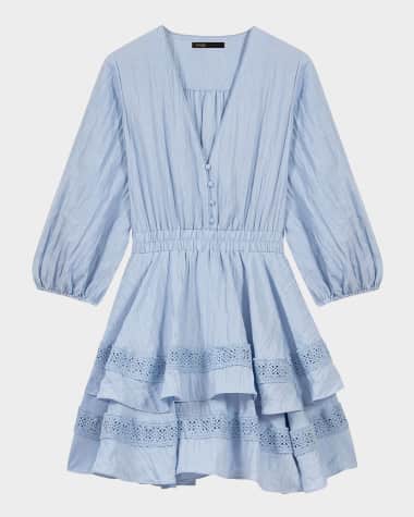 Maje Rapapamy Tiered Mini Dress