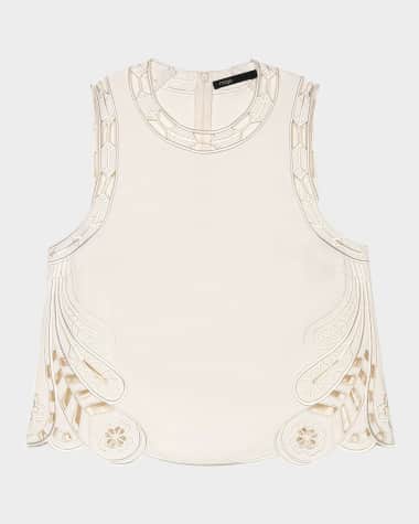 Maje Lauresque Embroidered Top