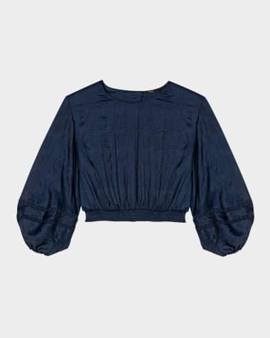 Maje Lapri Voluminous Cropped Blouse