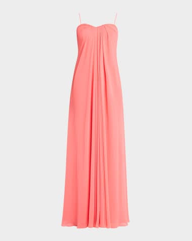 Liv Foster Brooke Strapless Chiffon Gown