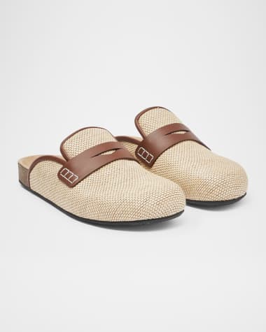 JW Anderson Bicolor Penny Loafer Mules