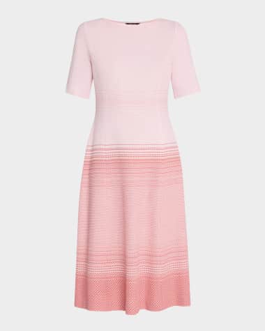 Misook Modern Fit Ombre Knit Midi Dress